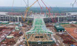 Diện mạo ‘trái tim’ sân bay Long Thành sau hơn 1 năm thi công
