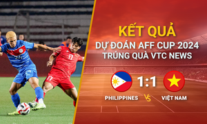 Kết quả dự đoán AFF Cup 2024 trúng quà VTC News: Philippines vs Việt Nam 