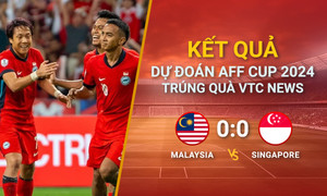Kết quả dự đoán AFF Cup 2024 trúng quà VTC News: Malaysia vs Singapore