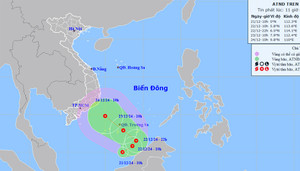 Biển Đông xuất hiện áp thấp nhiệt đới, miền Trung mưa xối xả trong tuần tới