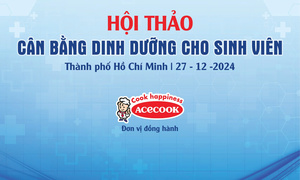 Báo điện tử VTC News tổ chức hội thảo 'Cân bằng dinh dưỡng cho sinh viên'