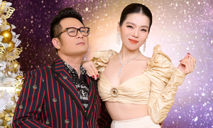 Lệ Quyên mặc gợi cảm, khoe vòng eo nhỏ bên Bằng Kiều