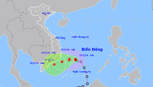 Chuyên gia: Bão số 10 ít có khả năng ảnh hưởng trực tiếp đến đất liền nước ta