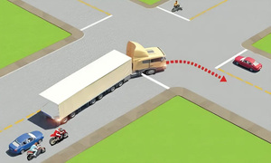 Các xe phía sau xe container đi thế nào để đảm bảo an toàn?