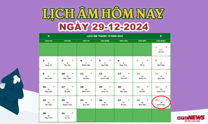 Lịch âm 29/12 - Âm lịch hôm nay 29/12 chính xác nhất - lịch vạn niên 29/12/2024