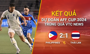 Kết quả dự đoán AFF Cup 2024 trúng quà VTC News: Philippines vs Thái Lan 
