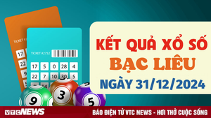 Trực tiếp kết quả xổ số Bạc Liêu hôm nay 31/12/2024 - XSBL 31/12