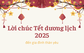 Lời chúc Tết Dương lịch 2025 dành cho gia đình