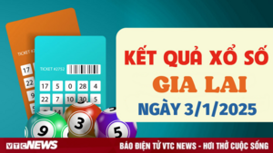 XSGL 3/1 - Kết quả xổ số Gia Lai hôm nay 3/1/2025