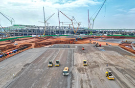 Tăng tốc trên đại công trường sân bay Long Thành những ngày đầu năm 2025