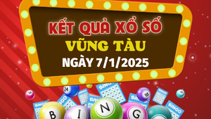 XSVT 7/1 - Kết quả xổ số Vũng Tàu hôm nay 7/1/2025