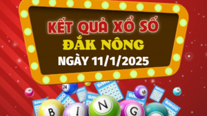 XSDNO 11/1 - Kết quả xổ số Đắk Nông hôm nay 11/1/2025