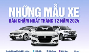 Những mẫu xe bán chậm nhất tháng 12/2024: Kia Morning lần đầu xuất hiện