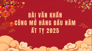 Bài văn khấn cúng mở hàng đầu năm Ất Tỵ 2025