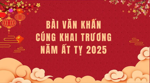 Bài văn khấn cúng khai trương năm Ất Tỵ 2025