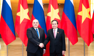 Chủ tịch Quốc hội Trần Thanh Mẫn hội kiến Thủ tướng Nga Mikhail Mishustin