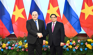 Thủ tướng Phạm Minh Chính hội đàm với Thủ tướng Nga Mikhail Mishustin