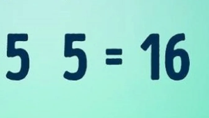 Với bốn số 5, làm cách nào để được kết quả bằng 16?