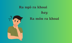 Thành ngữ 'ra ngô ra khoai' hay 'ra môn ra khoai' mới đúng?
