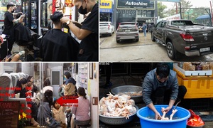 Làm không ngơi tay, thợ rửa xe, cắt tóc 'hái' ra tiền ngày giáp Tết