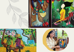 Mê mẩn bộ tranh xoắn giấy rực rỡ sắc màu của cô gái Kon Tum