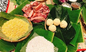 Gói bánh chưng nên dùng đỗ xanh sống hay đỗ xanh chín?