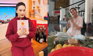 Sao Việt 23/1: Bảo Thanh khoe sổ đỏ, Tăng Thanh Hà gói bánh chưng đón Tết