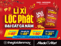 MediaMart lì xì lớn đầu năm, giảm giá cực sốc đến 50% hàng nghìn mặt hàng