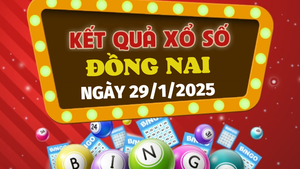 XSDN 29/1 - Kết quả xổ số Đồng Nai hôm nay 29/1/2025
