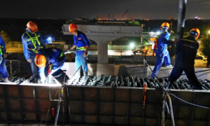 Làm việc xuyên đêm, xuyên Tết trên công trường Vành đai 3 TP.HCM