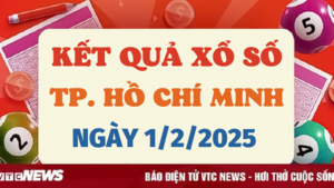 Trực tiếp kết quả xổ số TP.HCM hôm nay 1/2/2025 - XSHCM 1/2