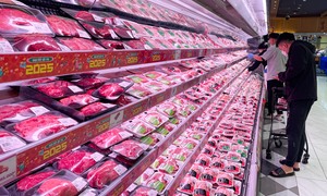 Siêu thị lại đầy ắp hàng hóa sau kỳ nghỉ Tết Nguyên đán Ất Tỵ