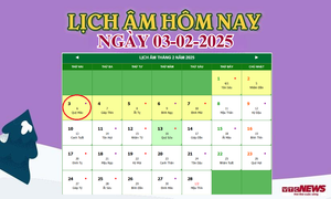 Lịch âm 3/2 - Âm lịch hôm nay 3/2 chính xác nhất - lịch vạn niên 3/2/2025