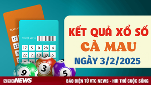 Kết quả xổ số Cà Mau hôm nay 3/2/2025 - XSCM 3/2