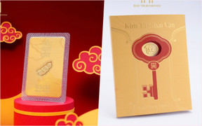 Giá vàng ép vỉ vía thần Tài cao ngất, đắt hơn vàng miếng 
