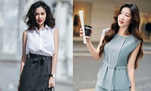 Mặc váy, áo sát nách tới công sở thế nào cho đúng?