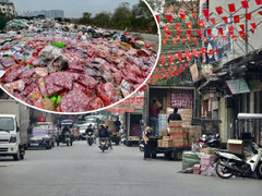 Núi bánh kẹo 'lạ' bị xả giữa làng: Siết chặt quản lý thị trường tại La Phù