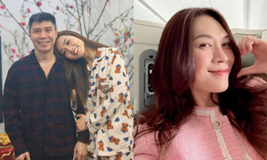 Sao Việt 9/2: Công Lý khỏe khoắn bên vợ, Mỹ Tâm đầy năng lượng đi làm đầu năm