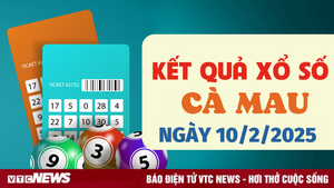 Kết quả xổ số Cà Mau hôm nay 10/2/2025 - XSCM 10/2
