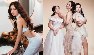 Sao Việt 11/2: Mai Phương Thuý gợi cảm, Thuý Hạnh khoe 2 con gái đẹp như hoa hậu