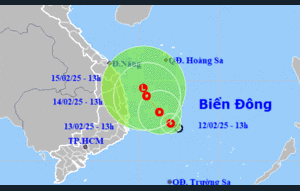 Biển Đông đón áp thấp nhiệt đới, hướng về vùng biển Bình Định - Ninh Thuận