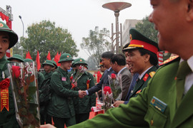 Huyện Mỹ Đức: 187 thanh niên lên đường nhập ngũ