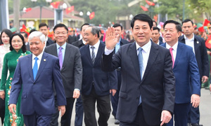 Chủ tịch nước Lương Cường dự Ngày hội sắc xuân trên mọi miền Tổ quốc