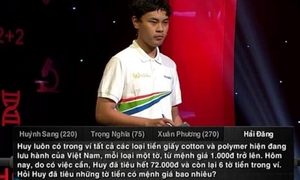 Bài toán 'hóc búa' nhất Đường lên đỉnh Olympia đến nay chưa có lời giải