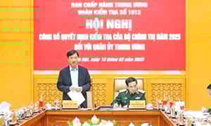 Triển khai quyết định kiểm tra đối với Quân ủy Trung ương