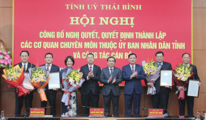 Thái Bình thống nhất thành lập 5 sở