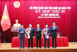Nghệ An có thêm 2 Phó Chủ tịch tỉnh 
