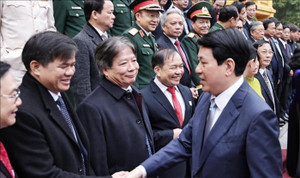 Chủ tịch nước Lương Cường gặp mặt đại biểu tiêu biểu ngành Y tế