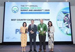 Vinmec nhận giải thưởng quốc tế về Trách nhiệm xã hội và phát triển bền vững