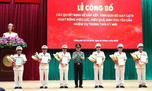 Công an TP.HCM giải thể Công an TP Thủ Đức, 16 quận và 5 huyện